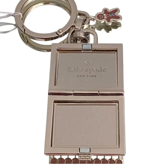 NEW Kate Spade ♠️ Gingerbread House Keychain Bag Charm Fob 3D Novelty Gift - Picture 8 of 9